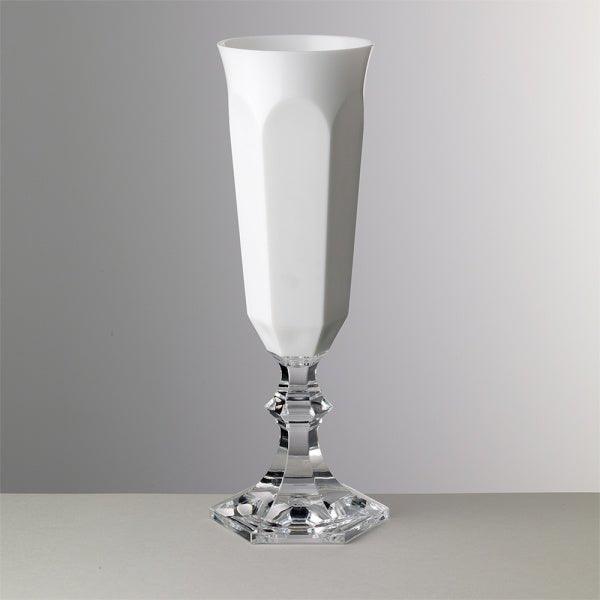 Flûte Dolce Vita bianco in cristallo sintetico Mario Luca Giusti