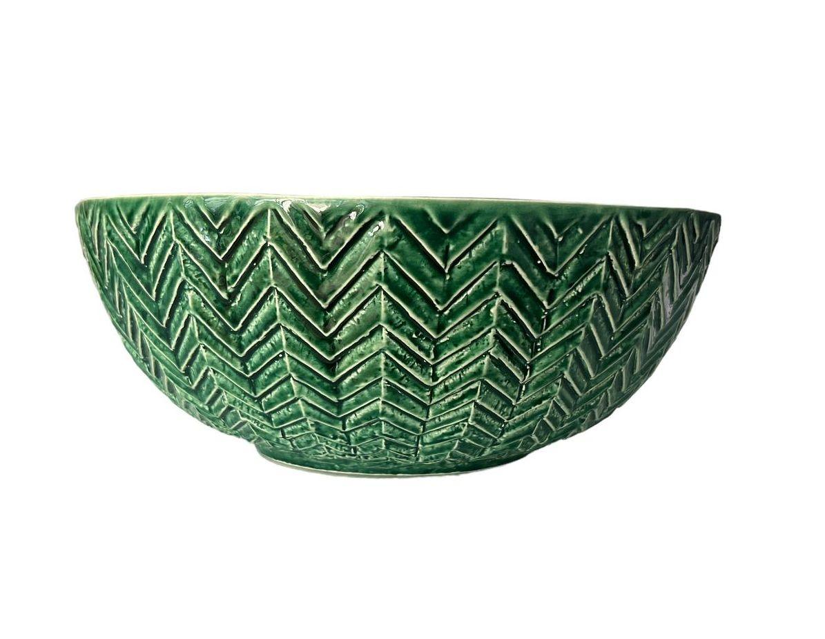 Ciotola / Insalatiera Verde Grande 28 cm collezione Virginia Casa Ceramiche - MARIKA DE PAOLA - HOME DECOR