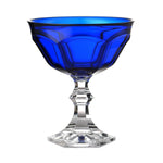 Coppa Dolce Vita in acrilico blu Mario Luca Giusti, perfetta per servire dessert, gelato e macedonia.