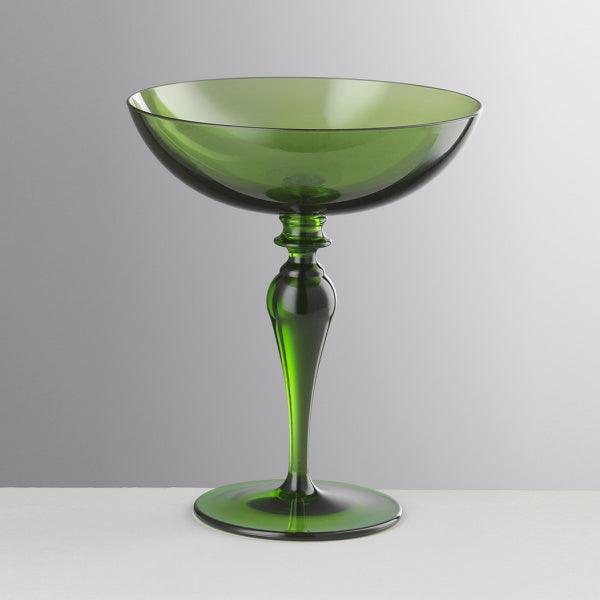 Coppa dessert Paolina Verde in cristallo acrilico rosso Mario Luca Giusti, ideale per gelato e macedonia, elegante e resistente