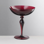 Coppa dessert Paolina Ruby in cristallo acrilico rosso Mario Luca Giusti, ideale per gelato e macedonia, elegante e resistente