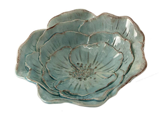 Coppetta Bowl Rosa Romantica in ceramica artigianale toscana, fatto a mano, 16 cm - MARIKA DE PAOLA - HOME DECOR