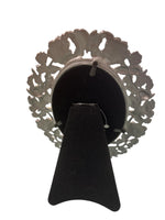 Retro cornice shabby chic Meander con supporto in velluto nero