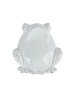 Evaporatore Virginia Casa in ceramica bianca a forma di rana, con gancio da termosifone. Design giocoso e utilità per l’ambiente domestico.