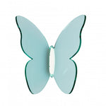 Farfalla decorativa acquamarina del set Funny Butterflies Vesta design elegante in acrilico per arredi di casa e barca