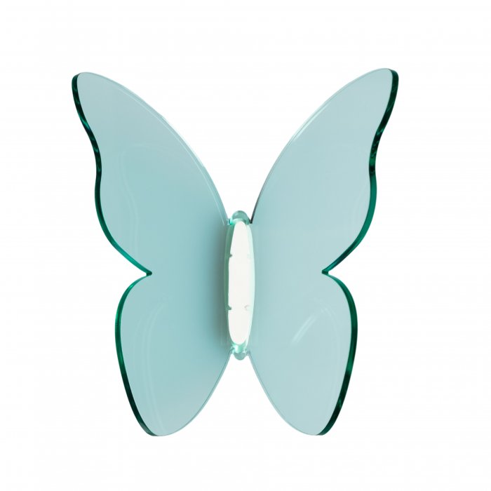 Farfalla decorativa acquamarina del set Funny Butterflies Vesta design elegante in acrilico per arredi di casa e barca