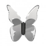 Farfalla decorativa argento specchio  del set Funny Butterflies Vesta design elegante in acrilico per arredi di casa e barca