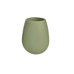 Bicchiere Porter Green FEGG in silicone alimentare infrangibile e colorato colore olive