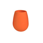 Bicchiere Porter Green FEGG in silicone alimentare infrangibile e colorato colore valencia- arancio