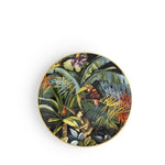 Piatto frutta Exotic Jungle Midnight di Simone Guidarelli con elegante confezione regalo nera e dettagli oro.