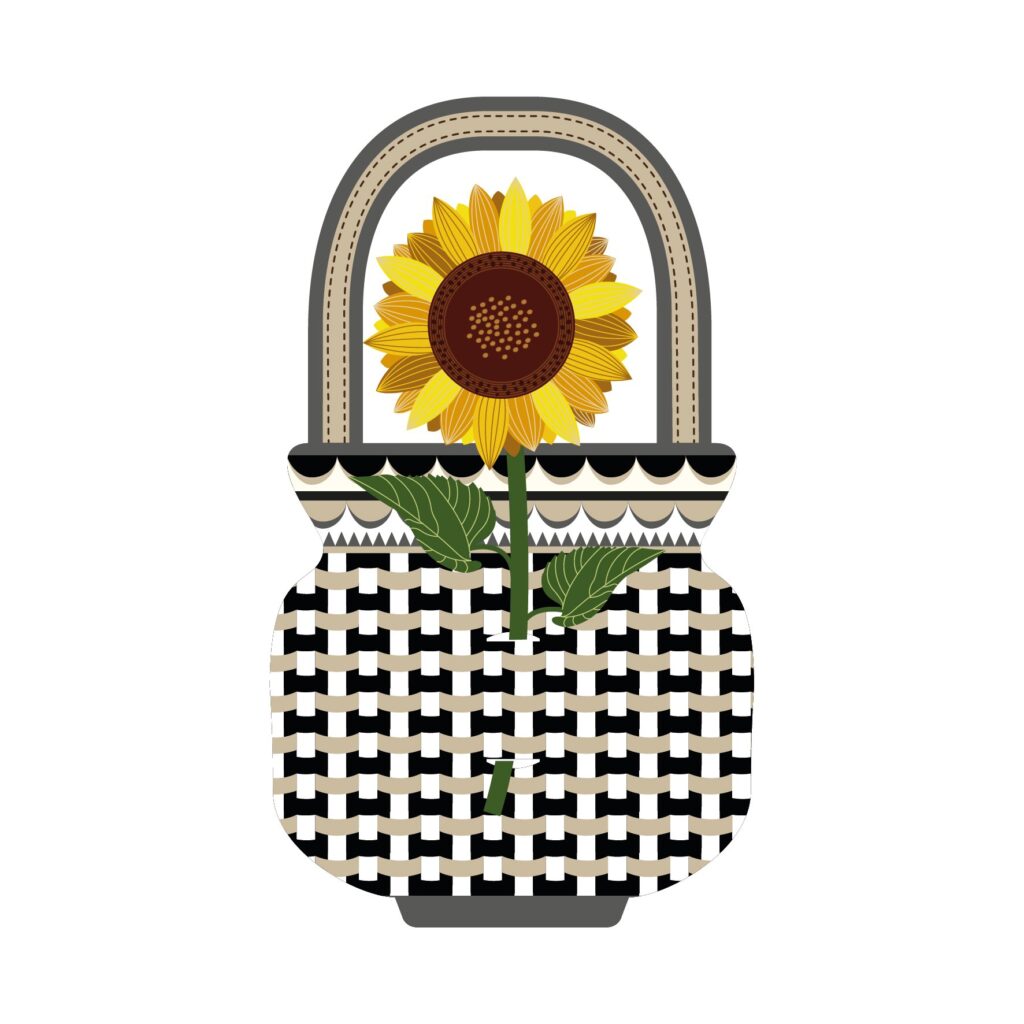 Special Moment Vesta girasole in plexiglass, confezionato su cartoncino a forma di vasetto: luce ed energia che durano per sempre.