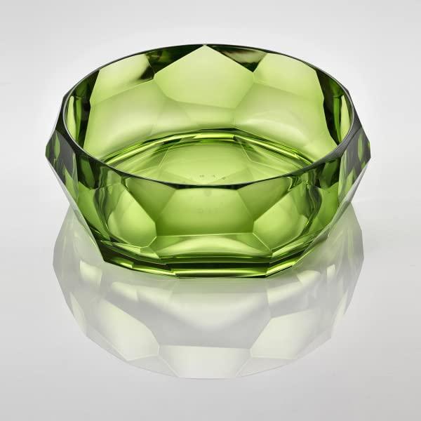 Insalatiera Supernova Verde in acrilico di design Mario Luca Giusti
