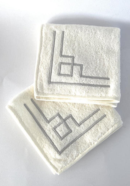 Débarbouillettes de salle de bain 35x35 CM, serviettes de bain visage et bidet, 100% coton, fabriquées en Italie