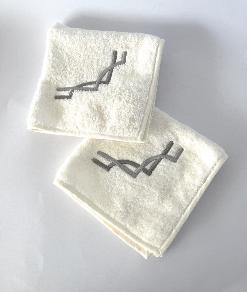 Bathroom Towels 35x35 CM, Bath Face and Bidet Towels, 100% Cotton, Made in Italy