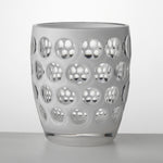 tumbler Lente basso tutto bianco Mario Luca Giusti in acrilico , design elegante e infrangibile, perfetto per tavole estive di charme