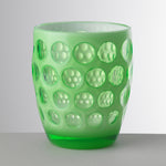 tumbler Lente basso verde fluo interno bianco  Mario Luca Giusti in acrilico, design elegante e infrangibile, perfetto per tavole estive di charme