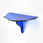 Mensola Versailles in cristallo acrilico blu – Mario Luca Giusti