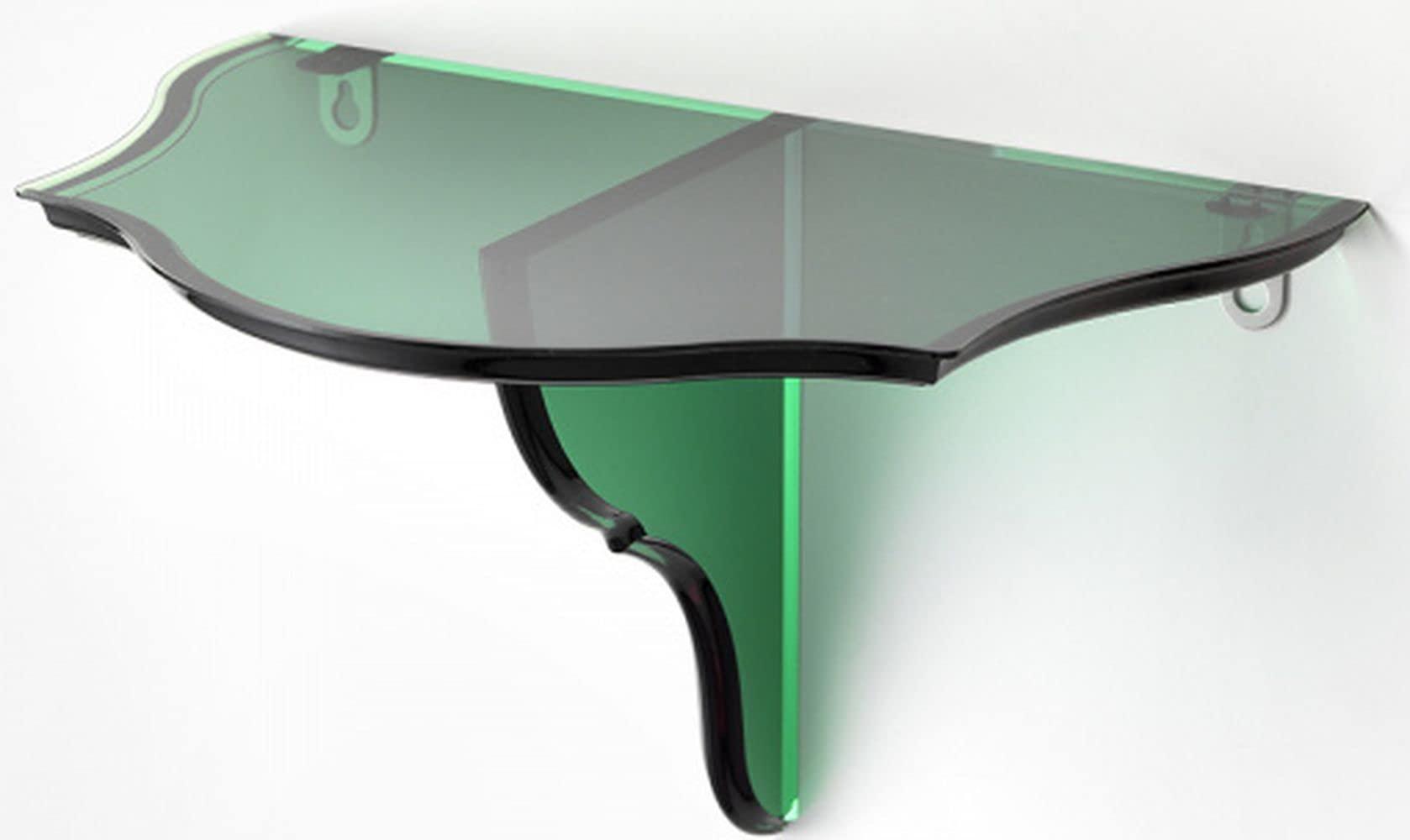 Mensola Versailles in cristallo acrilico verde – Mario Luca Giusti