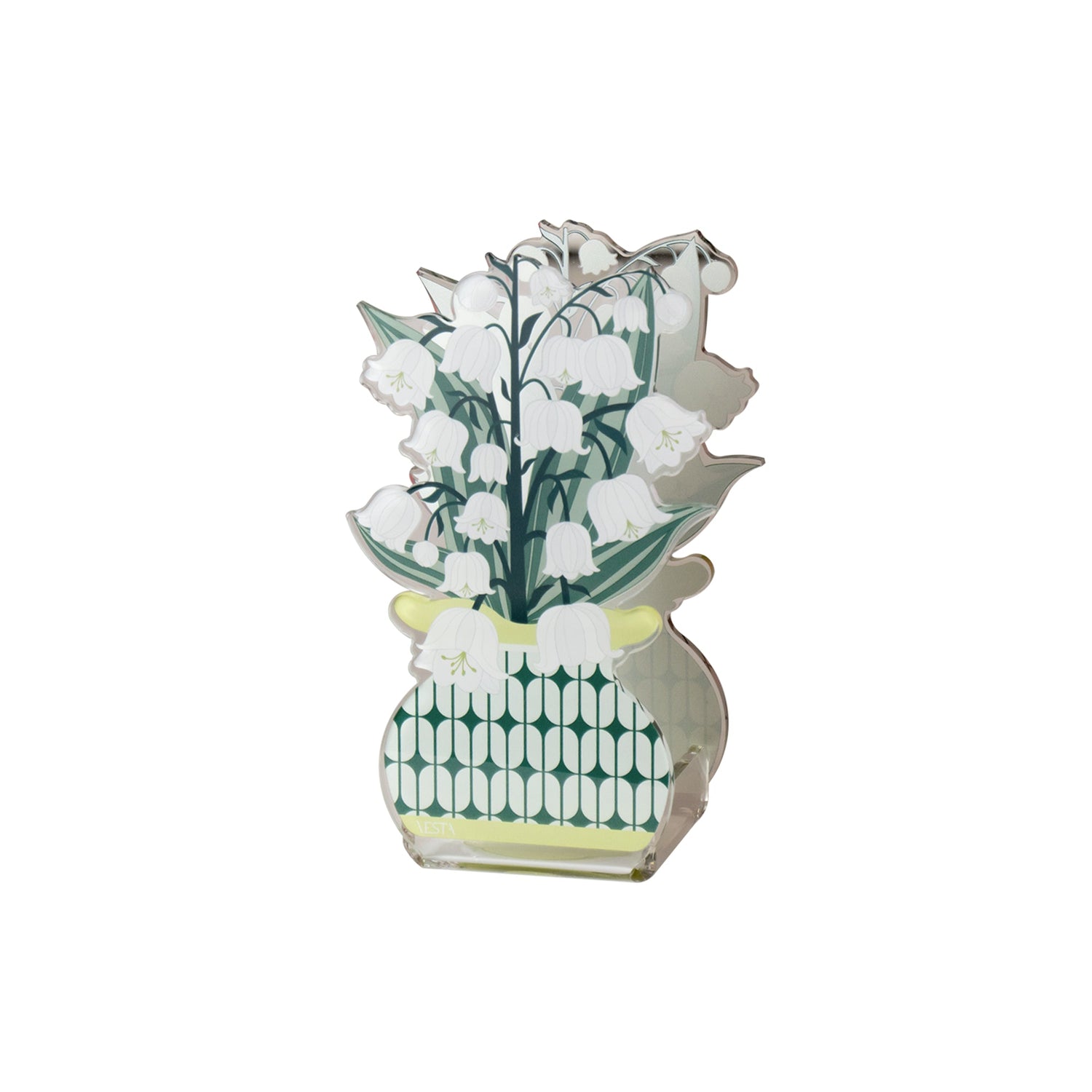 mini profumatore mary vesta home con fiori bianchi su sfondo neutro