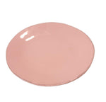 Piatto piano rosa in ceramica artigianale linea Materia di Arcucci