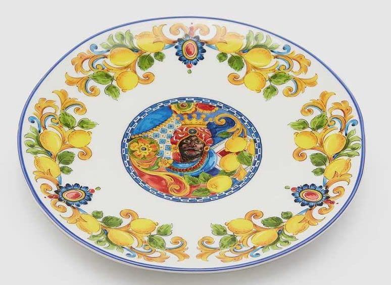 Caltagirone Porcelain Plates, Hand Made, EDG Enzo De Gasperi Design