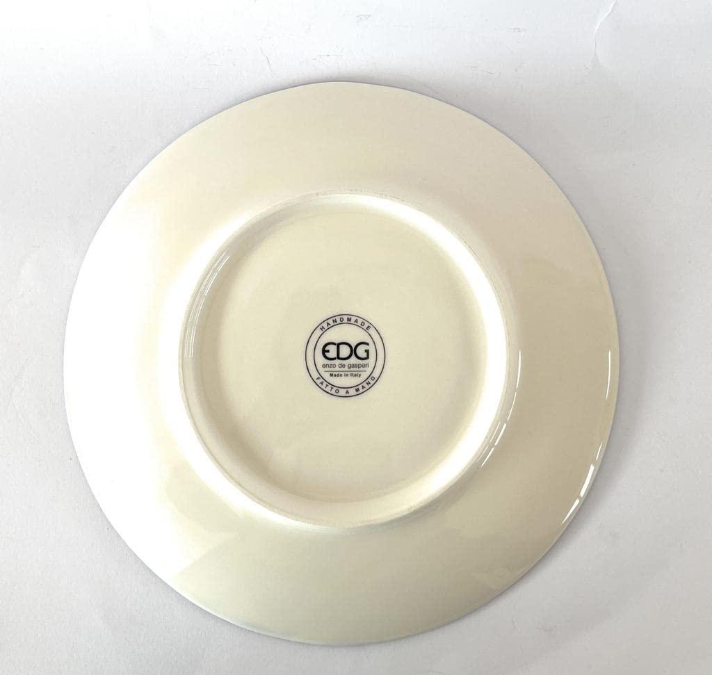 Caltagirone Porcelain Plates, Hand Made, EDG Enzo De Gasperi Design