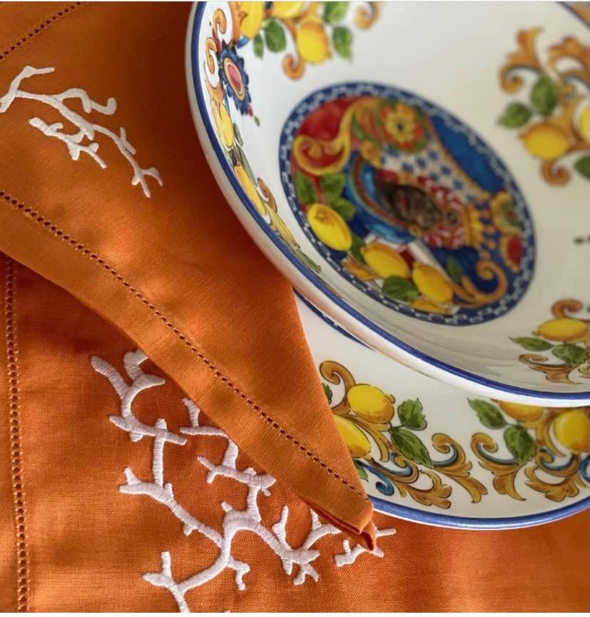 Caltagirone Porcelain Plates, Hand Made, EDG Enzo De Gasperi Design