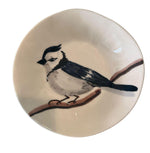 Piatto fondo in ceramica con blue bird dipinta a mano – linea Selva Virginia Casa