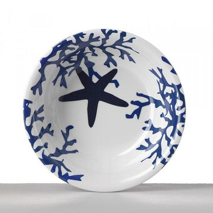 Assiette mélamine modèle CORALLO collection Mario Luca Giusti, Couleur : BLEU