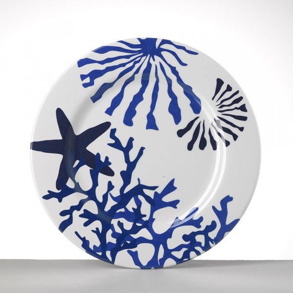 Assiette mélamine modèle CORALLO collection Mario Luca Giusti, Couleur : BLEU