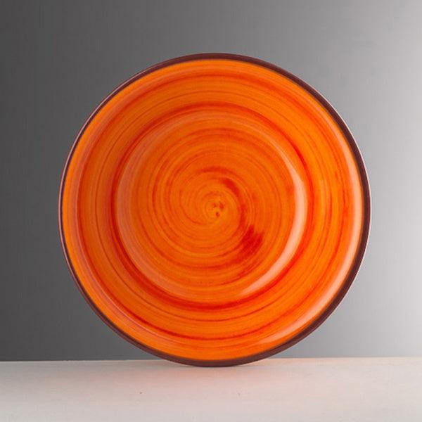 Piatto dessert Saint Tropez arancio in melamina – ideale per dolci o frutta