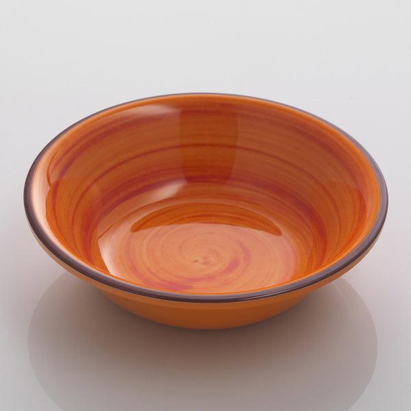 Piatto fondo Saint Tropez arancio in melamina resistente – Mario Luca Giusti