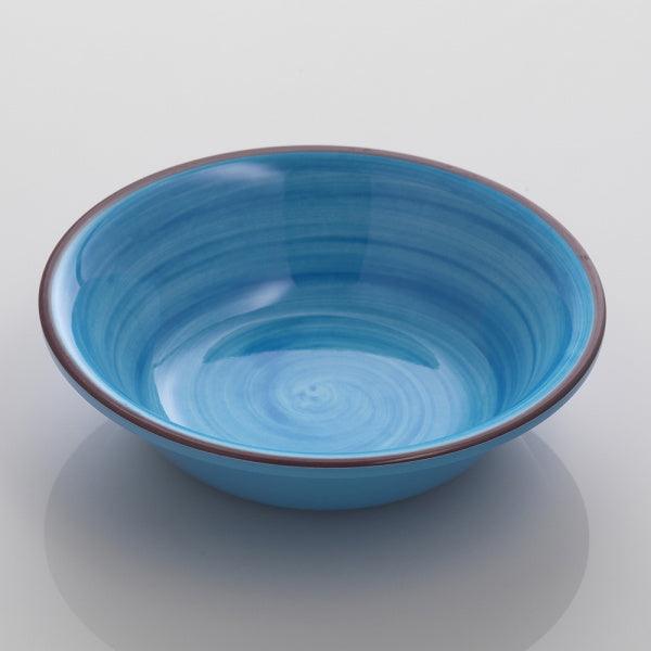 Piatto fondo Saint Tropez turchese in melamina Mario Luca Giusti