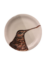 Piatto Selva in ceramica dipinta a mano con beccaccia – collezione artigianale Virginia Casa