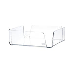 Portatovaglioli design moderno Vesta in acrilico trasparente, lavorato a mano in Italia, disponibile in tre colori eleganti

