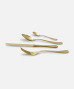 Set posate oro satinato Rivadossi Sandro linea Serena, design elegante