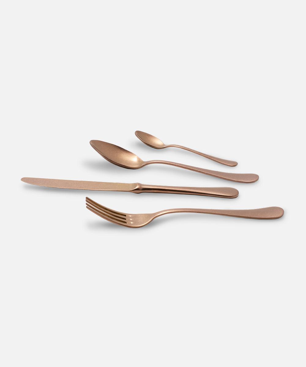 Posate Rame Collection Posate Rivadossi Sandro: eleganza satinata e design contemporaneo ...