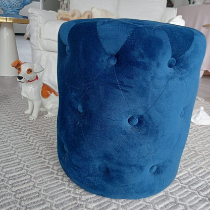 Pouf cilindrico in tessuto imbottito, Enzo De Gasperi (45 cm x 40 cm) - MARIKA DE PAOLA - HOME DECOR