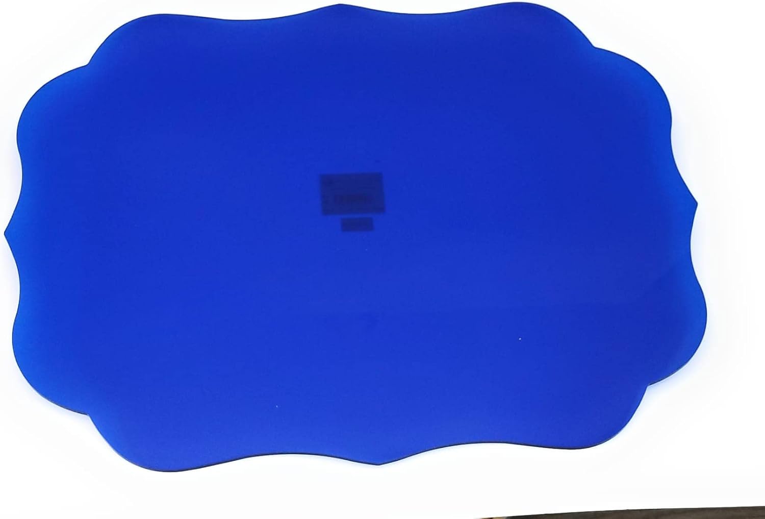 Tovaglietta blu modello Raffaello in cristallo sintetico Mario Luca Giusti, design elegante e sagomato