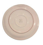 Retro piatto in ceramica artigianale linea Cervo di Virginia Casa, con logo Virginia Casa dipinto a mano