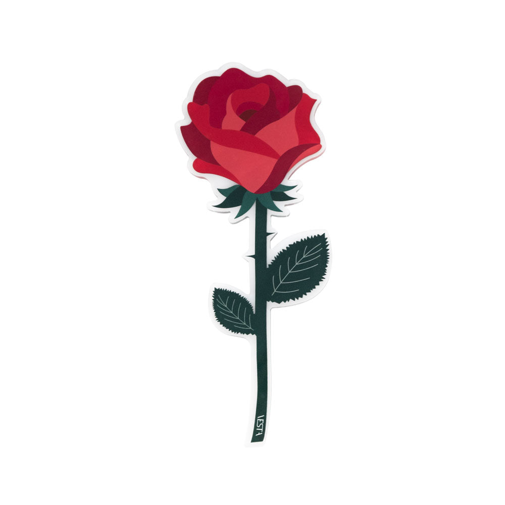 Rosa rossa Vesta Special Moment in plexiglas decorativo Made in Italy