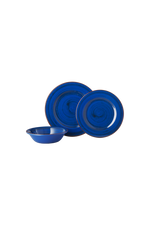 Set 3 piatti Saint Tropez blu in melamina Mario Luca Giusti