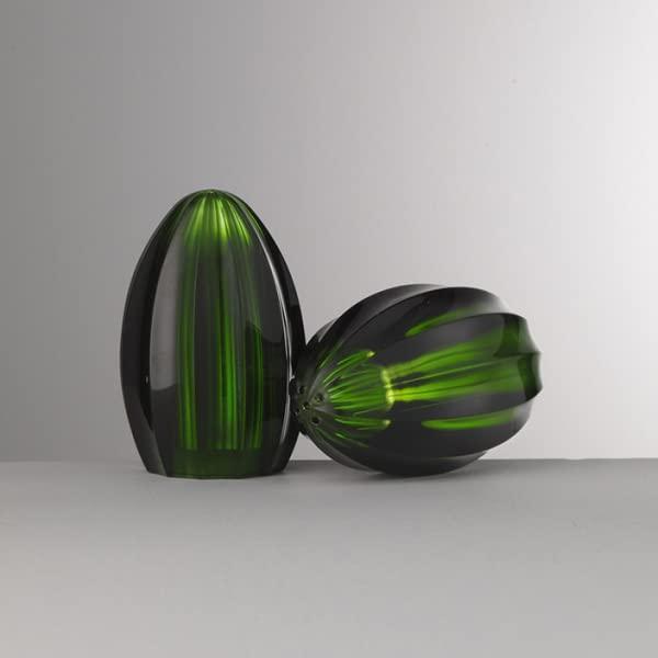 Set sale e pepe Bonnie & Clyde verde in acrilico – Mario Luca Giusti