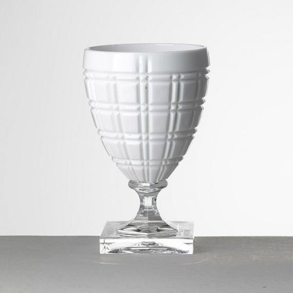 Verre à vin modèle Winston de la collection Mario Luca Giusti, Couleur : BLANC