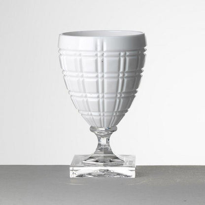 Verre à vin modèle Winston de la collection Mario Luca Giusti, Couleur : BLANC