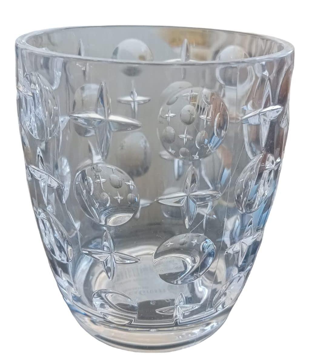 Verre à gobelet modèle SUPERSTAR CLEAR en cristal synthétique collection Mario Luca Giusti