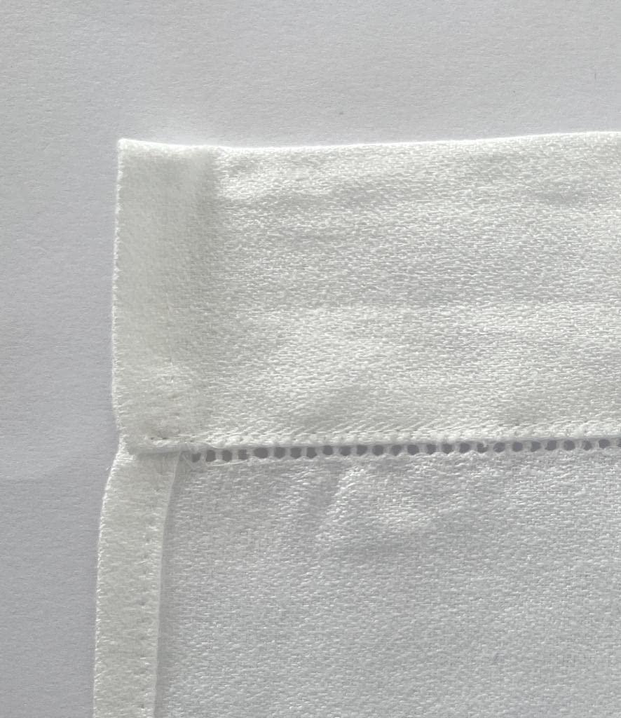 2-piece towel set (1 face, 1 guest), fine linen with embroidery, Luxury collection by Marika De Paola