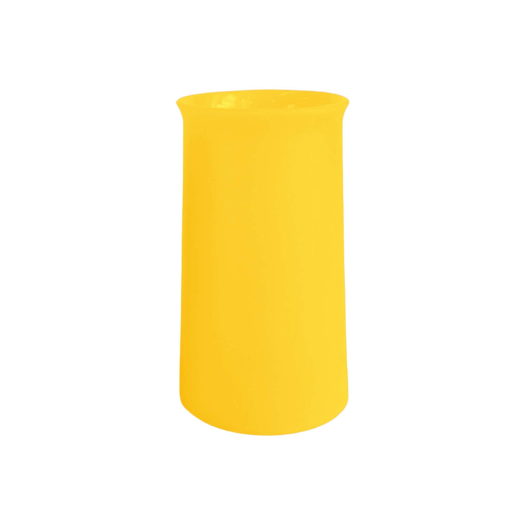 Bicchiere Porter Green STEGG in silicone alimentare infrangibile e colorato colore giallo