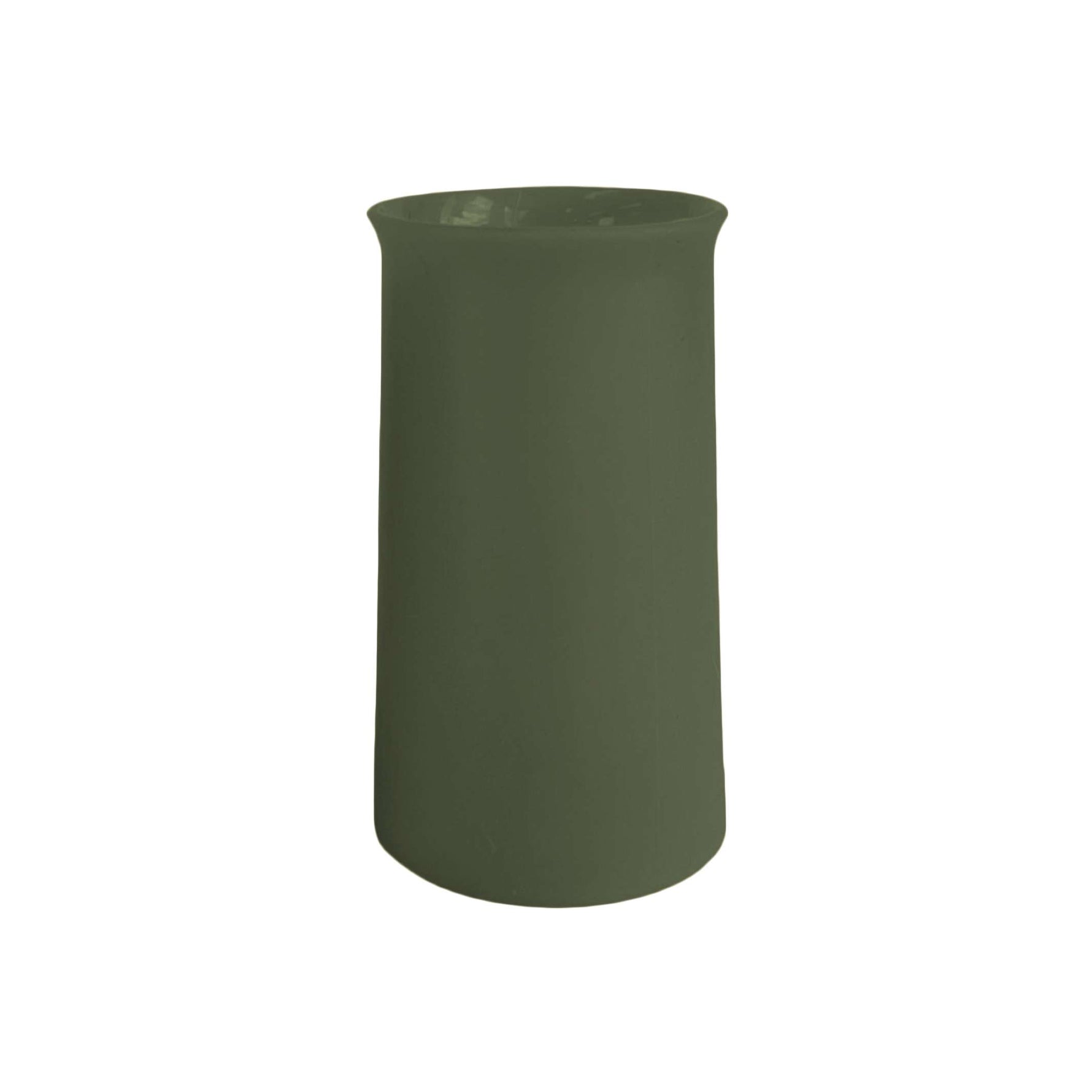 Bicchiere Porter Green STEGG in silicone alimentare infrangibile e colorato colore sage