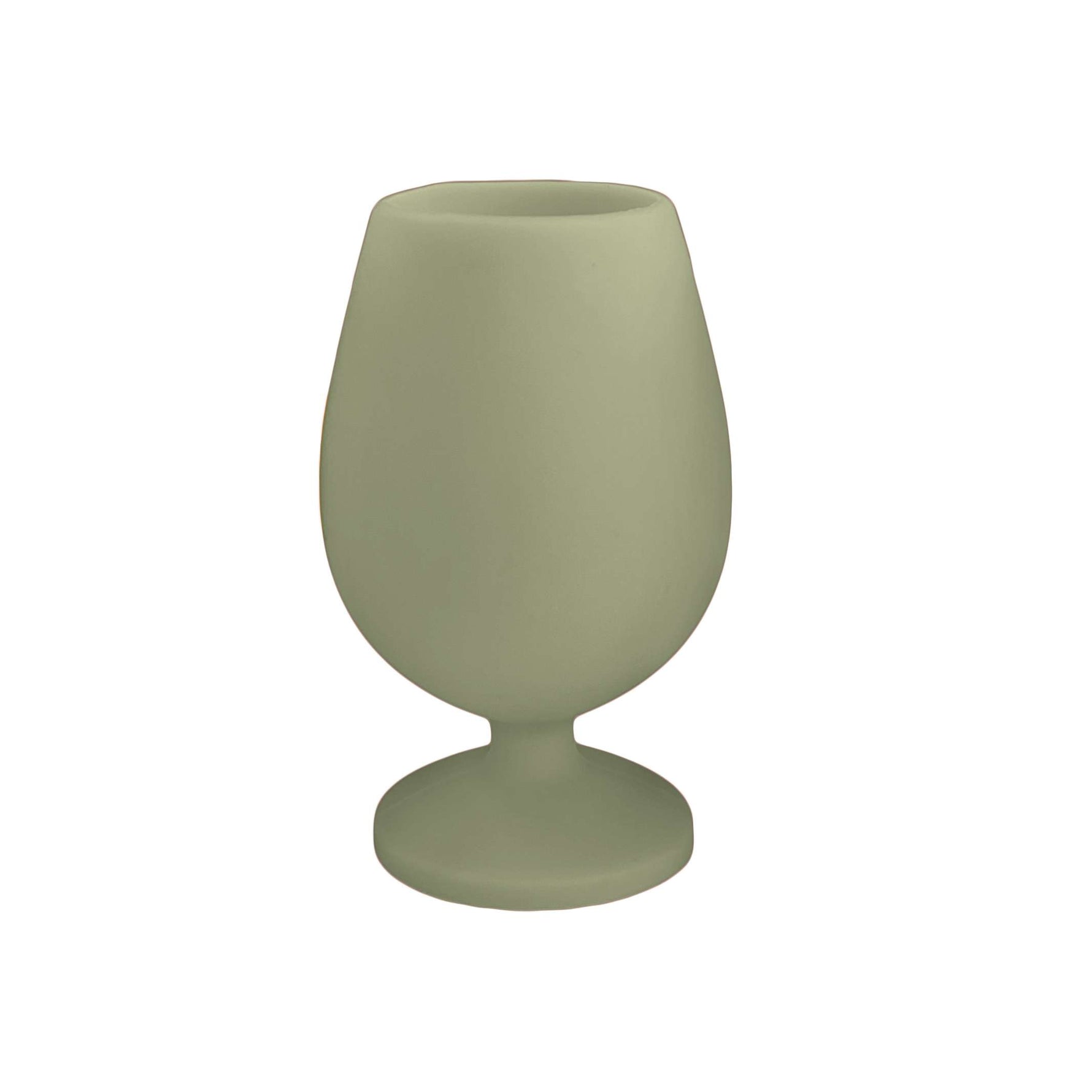 Bicchiere Porter Green FEGG in silicone alimentare infrangibile e colorato colore olive